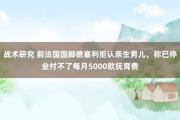 战术研究 前法国国脚德塞利拒认亲生男儿，称已停业付不了每月5000欧抚育费