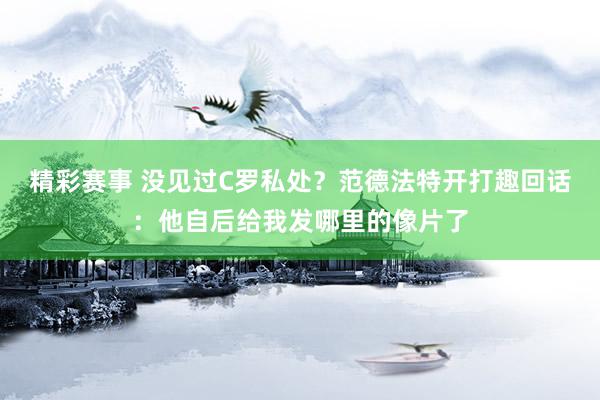 精彩赛事 没见过C罗私处？范德法特开打趣回话：他自后给我发哪里的像片了